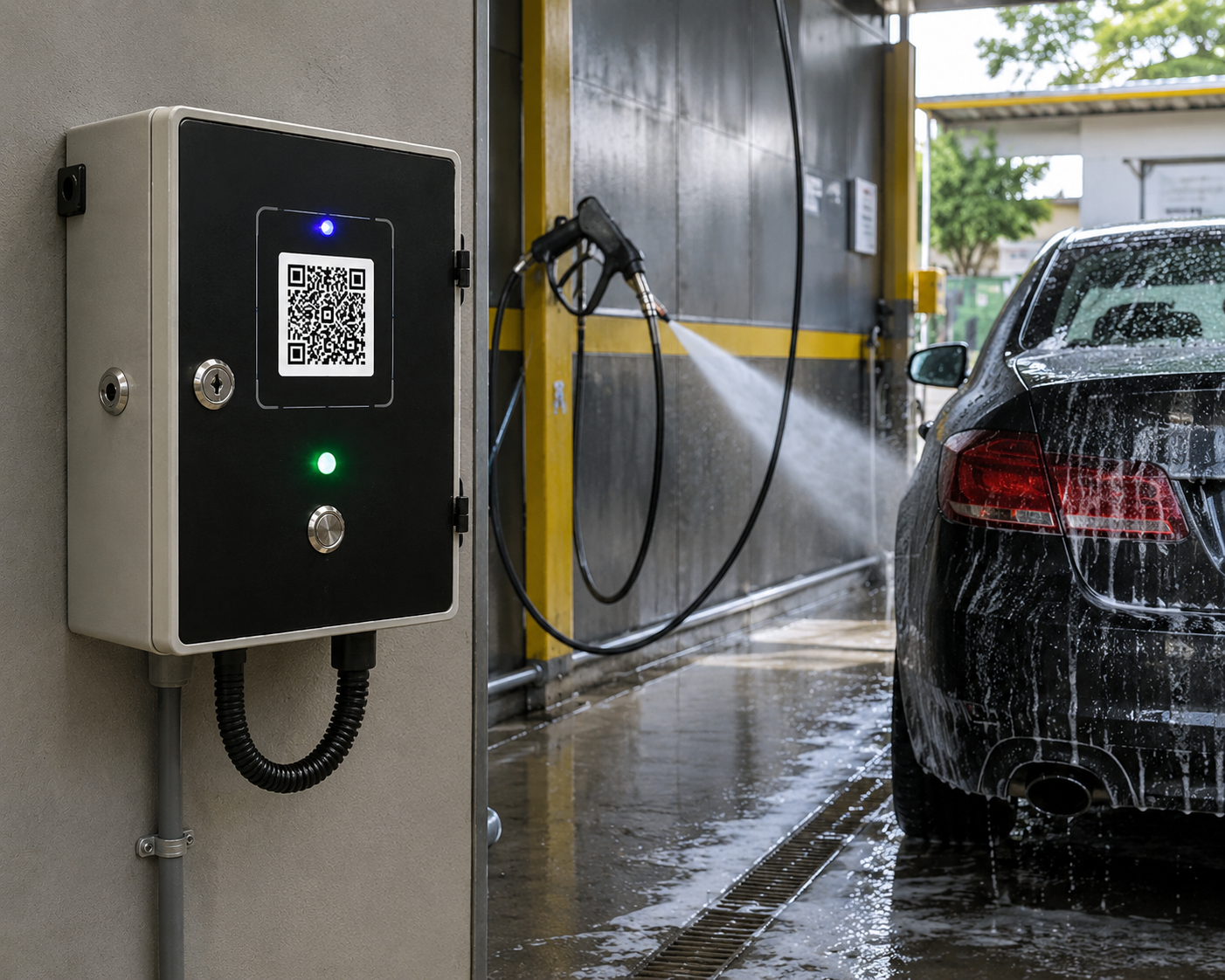 Tủ điện máy rửa xe QR - diendongnai.com