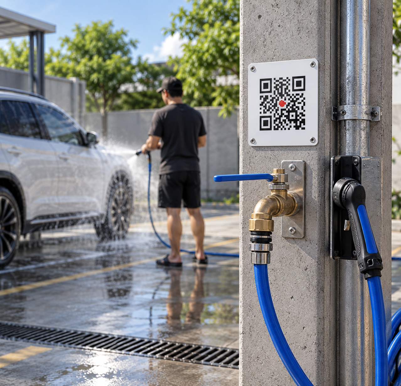 Quét QR thanh toán cấp nước