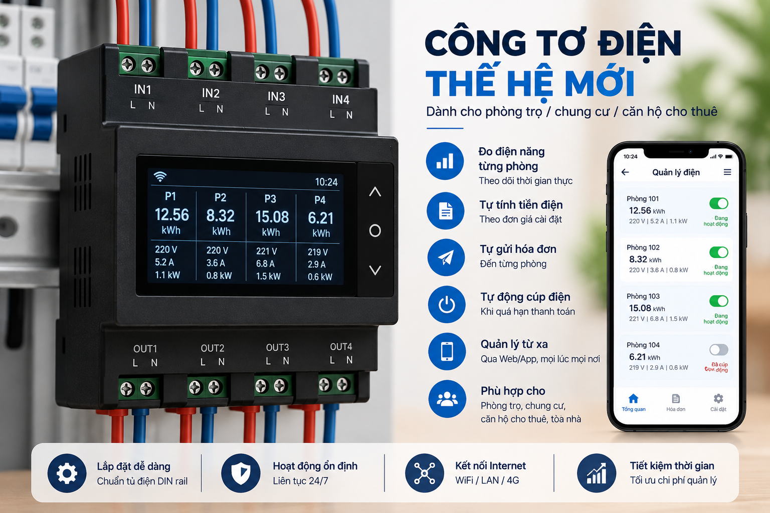 Công tơ điện thế hệ mới - diendongnai.com